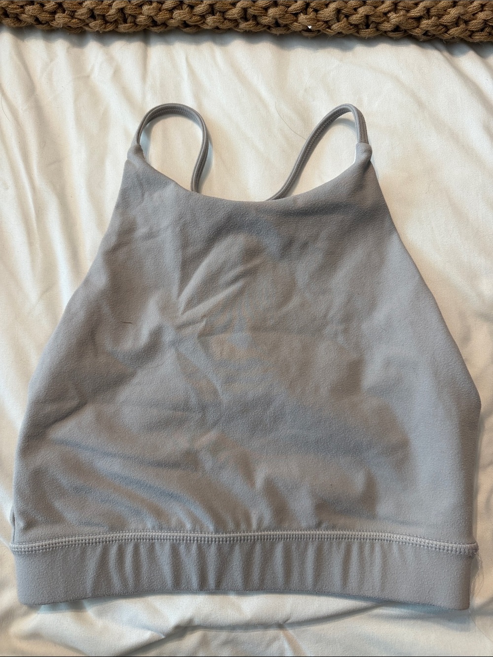 High Neck Gray Bralette Tank Sports Bra - Women Intimates